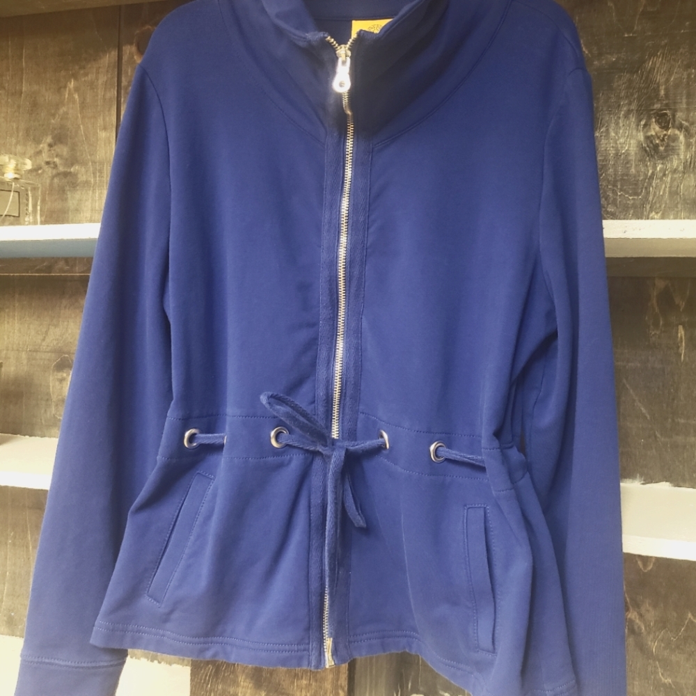 Warm blue Long Sleeved sweater, Ruby RD,Medium
